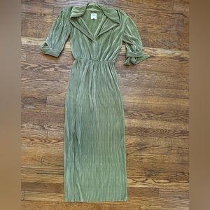 TACH Olive Green Midi Dress